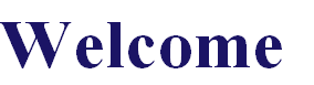 Welcome
